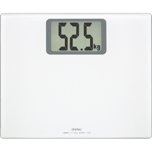 ドリテック　ボディスケール　グランデ　ホワイト　BS-163WT　1台（ご注文単位1台）【直送品】