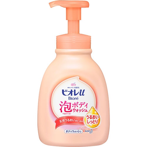花王　ビオレu　泡で出てくるボディウォッシュ　うるおいしっとり　本体　600ml　1本（ご注文単位1本）【直送品】