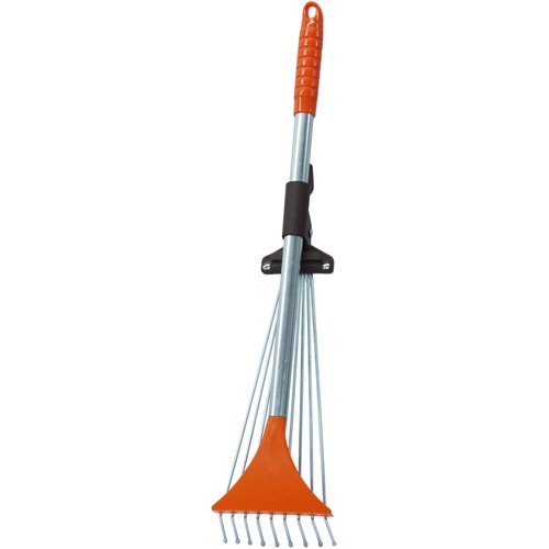 浅香工業　伸縮式スライドガーデンレーキ　小　1本（ご注文単位1本）【直送品】