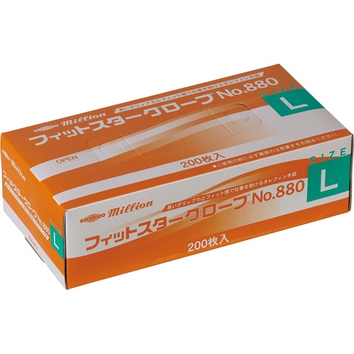 共和　ミリオン　フィットスターグローブ　No.880　パウダーフリー　L　LH-880-L　1箱（200枚）（ご注文単位1箱）【直送品】