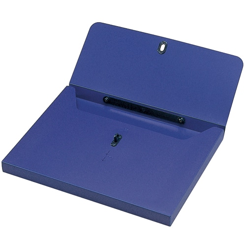 ライオン事務器　デザインケース　A4　ダークブルー　DS-253　1個（ご注文単位1個）【直送品】