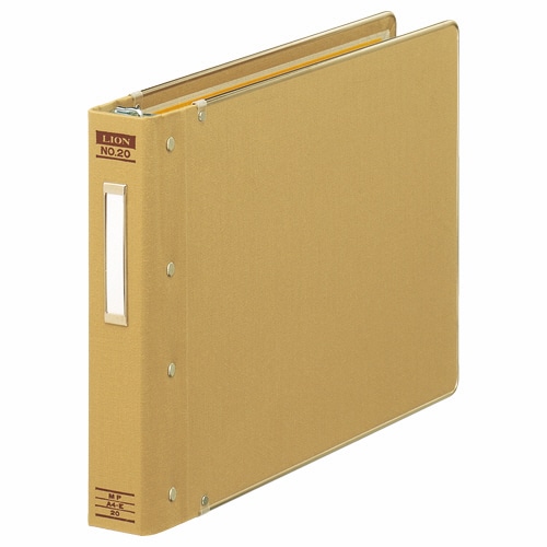 ライオン事務器　バインダー（MP式）　A4ヨコ　20穴　200枚収容　総布貼り　No.20　1冊（ご注文単位1冊）【直送品】
