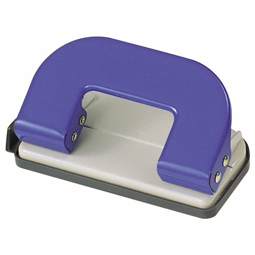 ライオン事務器　2穴パンチ　10枚穿孔　ブルー　No.32　1台（ご注文単位1台）【直送品】