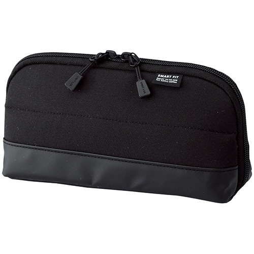 リヒトラブ　SMART　FIT　ACTACT　ワイドオープンペンケース　ブラック　A-7688-24　1個（ご注文単位1個）【直送品】