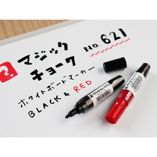 寺西化学 ホワイトボード用マーカー マジックチョークNo.621 赤 M621-T2 1本(ご注文単位1本)【直送品】