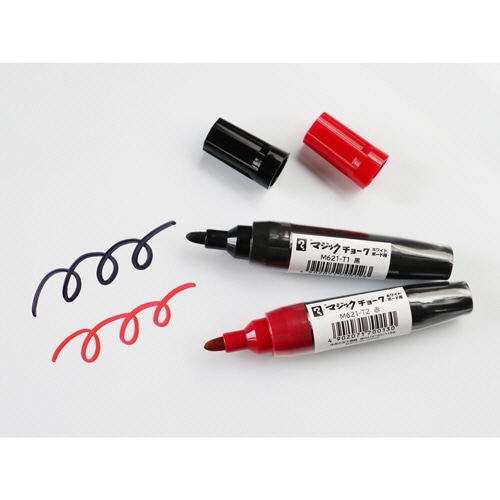 寺西化学 ホワイトボード用マーカー マジックチョークNo.621 赤 M621-T2 1本(ご注文単位1本)【直送品】