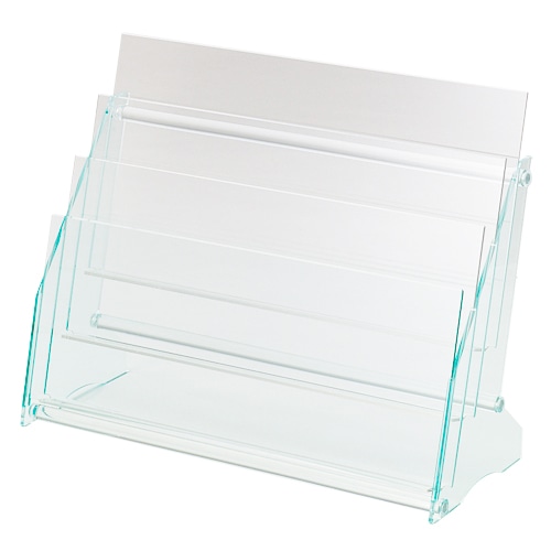 ライオン事務器　卓上パンフレットスタンド　アクリルフレーム　A4　2列3段　PS-231A　1個（ご注文単位1個）【直送品】