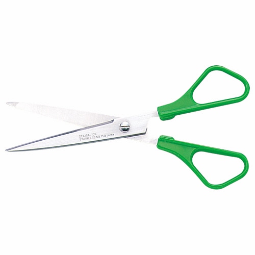 ライオン事務器　ステンレスはさみ　刃渡り70mm　緑　No.150　1本（ご注文単位1本）【直送品】