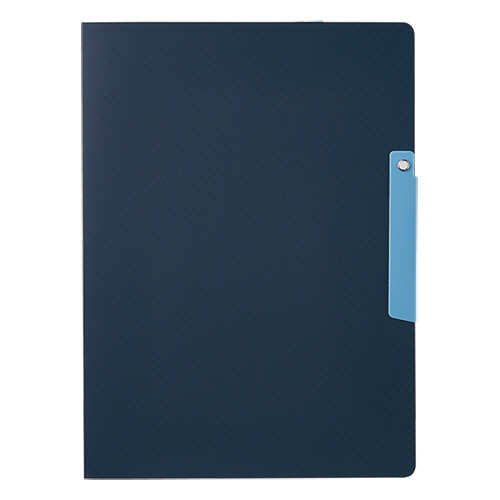 セキセイ　セパル　クリップインファイル　ダブル　A4（見開きA3）　ネイビーブルー　SEL-2888-15　1冊（ご注文単位1冊）【直送品】