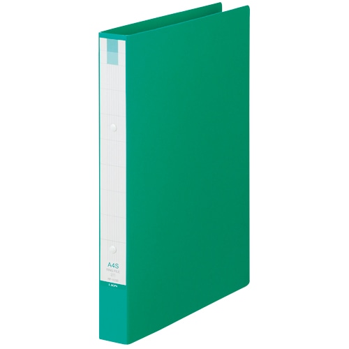 ライオン事務器　リングファイル　A4タテ　2穴　210枚収容　背幅35mm　グリーン　RF-103B　1冊（ご注文単位1冊）【直送品】
