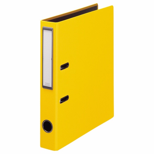ライオン事務器　レバーアーチファイル（アコルデ）　A4タテ　2穴　250枚収容　背幅51mm　イエロー　No.53CL　1冊（ご注文単位1冊）【直送品】