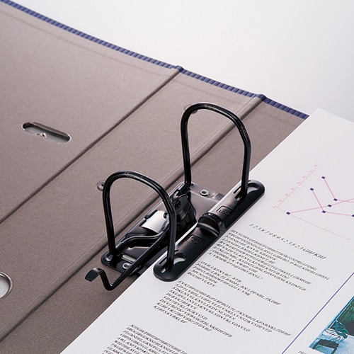 ライオン事務器 レバーアーチファイル(アコルデ) A4タテ 2穴 250枚収容 背幅51mm イエロー No.53CL 1冊(ご注文単位1冊)【直送品】