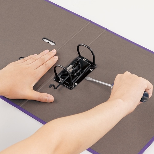 ライオン事務器 レバーアーチファイル(アコルデ) A4タテ 2穴 250枚収容 背幅51mm イエロー No.53CL 1冊(ご注文単位1冊)【直送品】