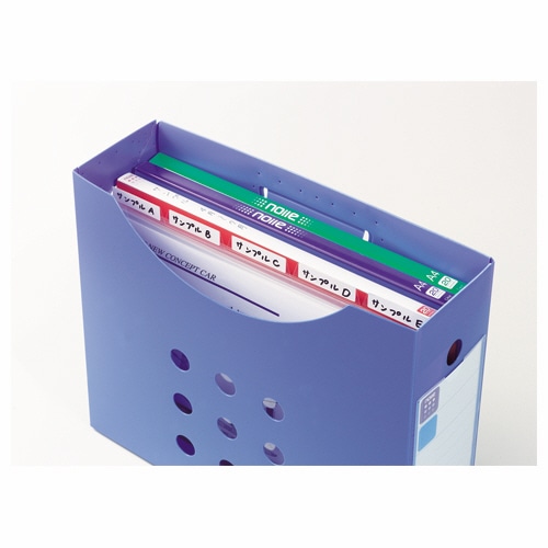 ライオン事務器　PPカラーホルダー（高透明）　A4　厚さ0.15mm　見出し付　CF-7C　1パック（5枚）（ご注文単位1パック）【直送品】