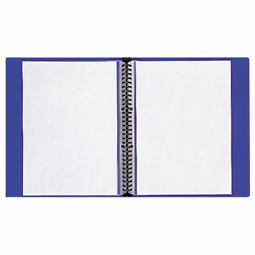 ライオン事務器 クリアーバインダー A4タテ 30穴 20ポケット付属 背幅30mm ブルー CB-543 1冊(ご注文単位1冊)【直送品】