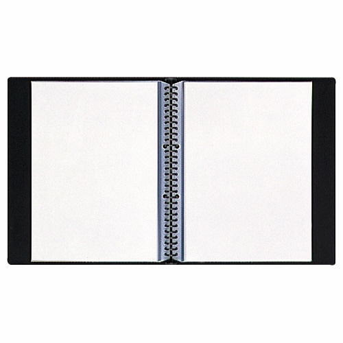 ライオン事務器 クリアーバインダー A4タテ 30穴 20ポケット付属 背幅30mm ブラック CB-543 1冊(ご注文単位1冊)【直送品】