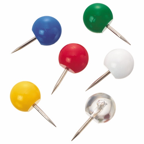 ライオン事務器 マップピン 針長さ10mm 色込 CS-P11 1箱(16本)(ご注文単位1箱)【直送品】
