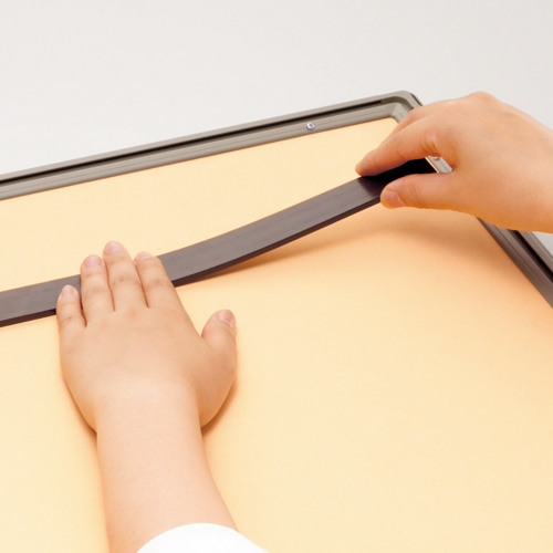 ライオン事務器　ゴムマグネットセット　W450×H25×D4mm　MGT-45　1パック（2本）（ご注文単位1パック）【直送品】