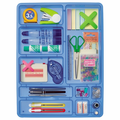 ライオン事務器　デスクイントレー　W320×D425×H48mm　ブラック　CS-58　1個（ご注文単位1個）【直送品】