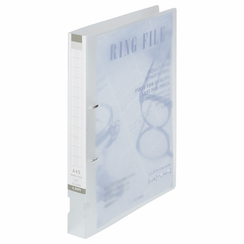 ライオン事務器　PPリングファイル　A4タテ　2穴　240枚収容　背幅34mm　透明　CS-223D　1冊（ご注文単位1冊）【直送品】