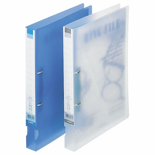 ライオン事務器 PPリングファイル A4タテ 2穴 240枚収容 背幅34mm 透明 CS-223D 1冊(ご注文単位1冊)【直送品】