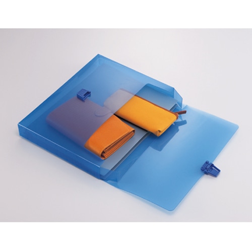 ライオン事務器 ハンドファイル A4 背幅40mm ブルー CS-860 1冊(ご注文単位1冊)【直送品】