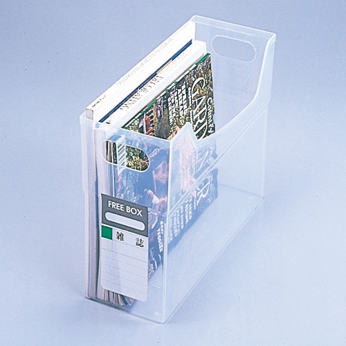 ライオン事務器 フリーボックス PP製 A4ヨコ 背幅127mm グリーン CS-110P 1個(ご注文単位1個)【直送品】