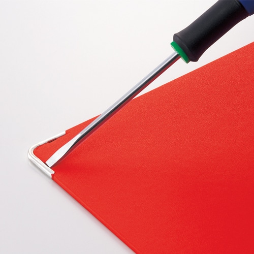 ライオン事務器　カラーボール用箋挟　クロス貼り　A4タテ　ブルー　CS-120C　1枚（ご注文単位1枚）【直送品】