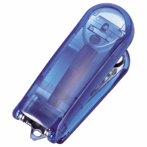 ライオン事務器　ミニホッチキス　10枚とじ　ブルー　CS-10CS　1個（ご注文単位1個）【直送品】