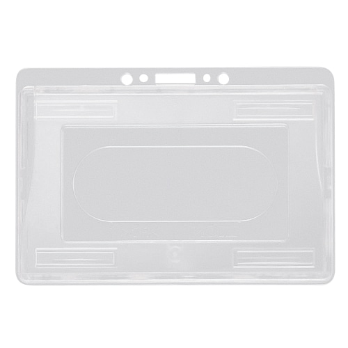 ライオン事務器　名札用ホルダー　ヨコ型　ハードタイプ（IDカード2枚用）　N216H-2P　1パック（2枚）（ご注文単位1パック）【直送品】