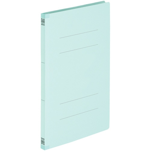 プラス　背補強フラットファイル　A4タテ　150枚収容　背幅18mm　ブルー　No.021S　1パック（10冊）（ご注文単位1パック）【直送品】