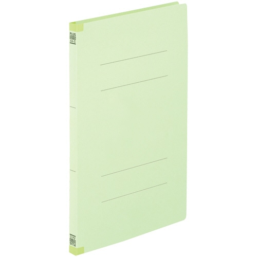 プラス　背補強フラットファイル　A4タテ　150枚収容　背幅18mm　グリーン　No.021S　1パック（10冊）（ご注文単位1パック）【直送品】