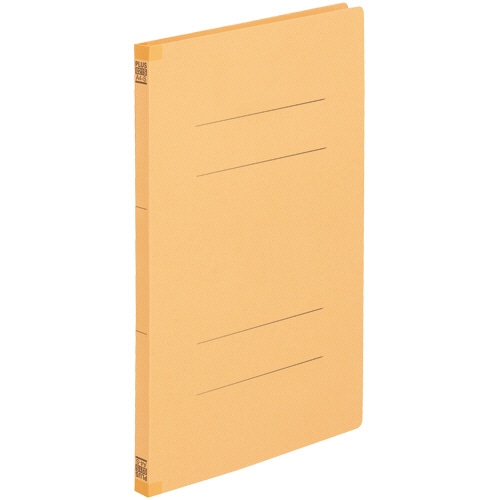 プラス　背補強フラットファイル　A4タテ　150枚収容　背幅18mm　イエロー　No.021S　1パック（10冊）（ご注文単位1パック）【直送品】