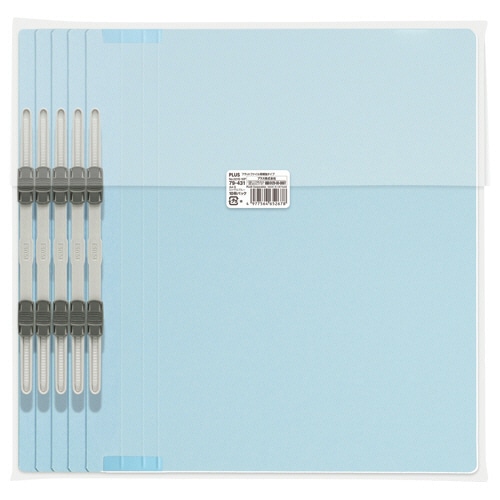 プラス　背補強フラットファイル　A4タテ　150枚収容　背幅18mm　ロイヤルブルー　No.021S　1パック（10冊）（ご注文単位1パック）【直送品】