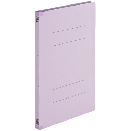 プラス　背補強フラットファイル　A4タテ　150枚収容　背幅18mm　バイオレット　No.021S　1パック（10冊）（ご注文単位1パック）【直送品】