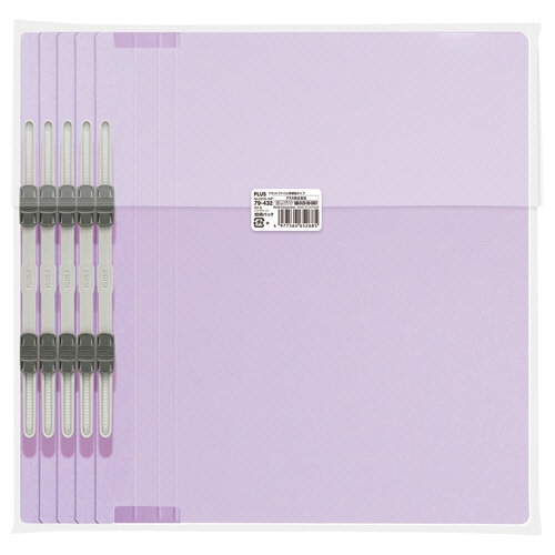 プラス　背補強フラットファイル　A4タテ　150枚収容　背幅18mm　バイオレット　No.021S　1パック（10冊）（ご注文単位1パック）【直送品】