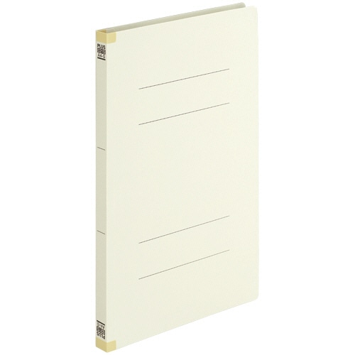 プラス　背補強フラットファイル　A4タテ　150枚収容　背幅18mm　アイボリー　No.021S　1パック（10冊）（ご注文単位1パック）【直送品】