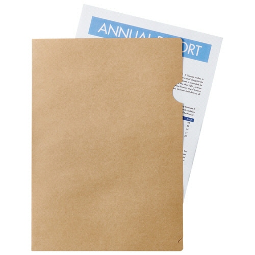 今村紙工　未晒クラフト紙製ファイル　A4　MKF-A430　1パック（30枚）（ご注文単位1パック）【直送品】