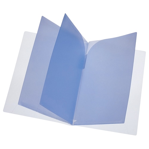 リヒトラブ　6ポケットホルダー　A4（A3・2ツ折）　乳白　F-3412-1　1枚（ご注文単位1枚）【直送品】