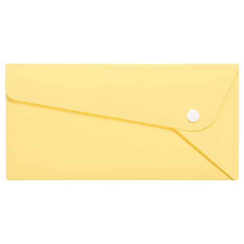 ライオン事務器　PPカラーホルダー　PELTO（ペルト）　A4三つ折りサイズ　ペールイエロー　CF-61P　1枚（ご注文単位1枚）【直送品】