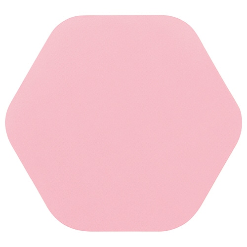 ライオン事務器　六角マグネットシート　単色パック　ピンク　MS-610　1パック（10枚）（ご注文単位1パック）【直送品】