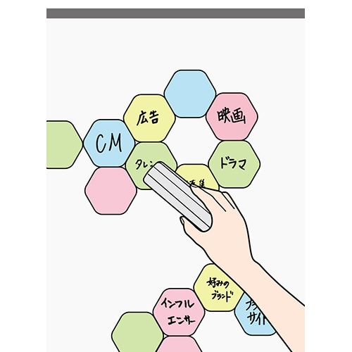 ライオン事務器 六角マグネットシート 単色パック グリーン MS-610 1パック(10枚)(ご注文単位1パック)【直送品】