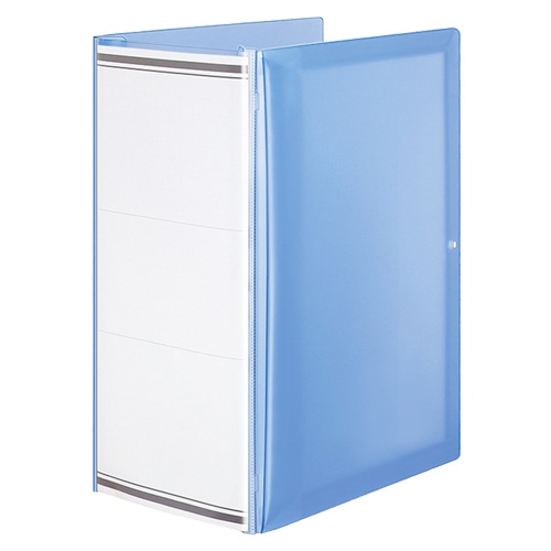 コクヨ ガバットファイル(design-select) 活用タイプ・PP製 A4タテ 1000枚収容 背幅15~115mm 透明青 フ-PT90NB 1冊(ご注文単位1冊)【直送品】