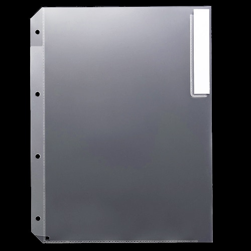 G-Aim　クリアホルダー　見出し付　A4タテ　4穴　クリア　YG-40-M　1パック（10枚）（ご注文単位1パック）【直送品】