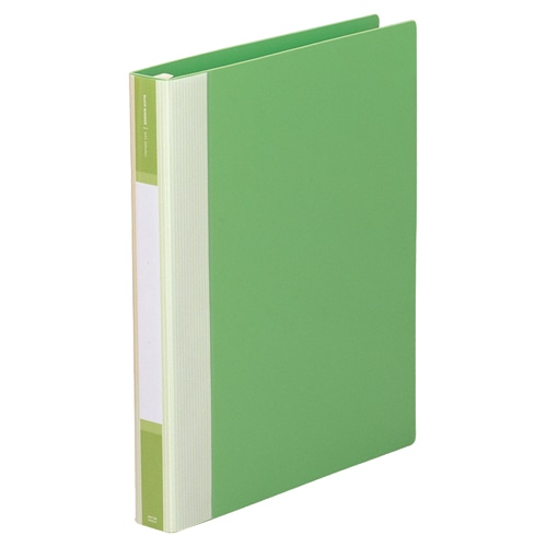 リヒトラブ　リクエスト　リフィルバインダーMTL　A4タテ　30穴　80枚収容　背幅35mm　黄緑　G3902-6　1冊（ご注文単位1冊）【直送品】