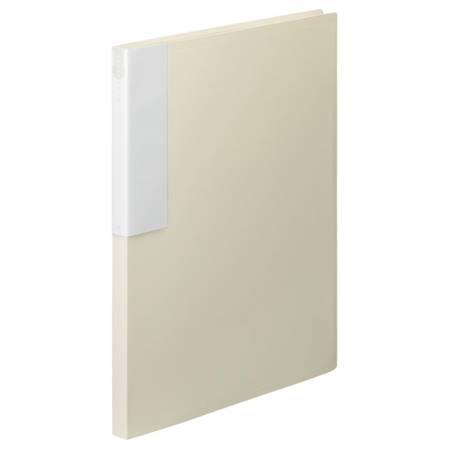 TANOSEE　クリヤーブック　A4タテ　24ポケット　背幅17mm　オフホワイト　1冊（ご注文単位1冊）【直送品】