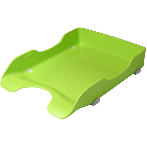 ソニック　デスクトレー　A4タテ　緑　DA-245-G　1個（ご注文単位1個）【直送品】