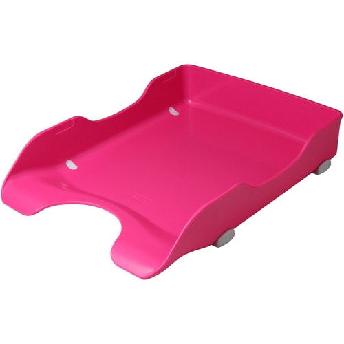 ソニック　デスクトレー　A4タテ　桃　DA-245-P　1個（ご注文単位1個）【直送品】