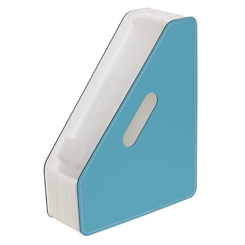 セキセイ　パピエリ　ドキュメントスタンド　A4タテ　12仕切り13ポケット　ブルー　FB-2381-10　1個（ご注文単位1個）【直送品】