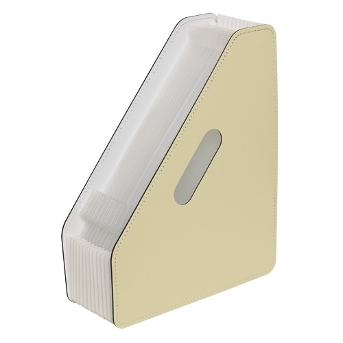 セキセイ　パピエリ　ドキュメントスタンド　A4タテ　12仕切り13ポケット　クリーム　FB-2381-52　1個（ご注文単位1個）【直送品】